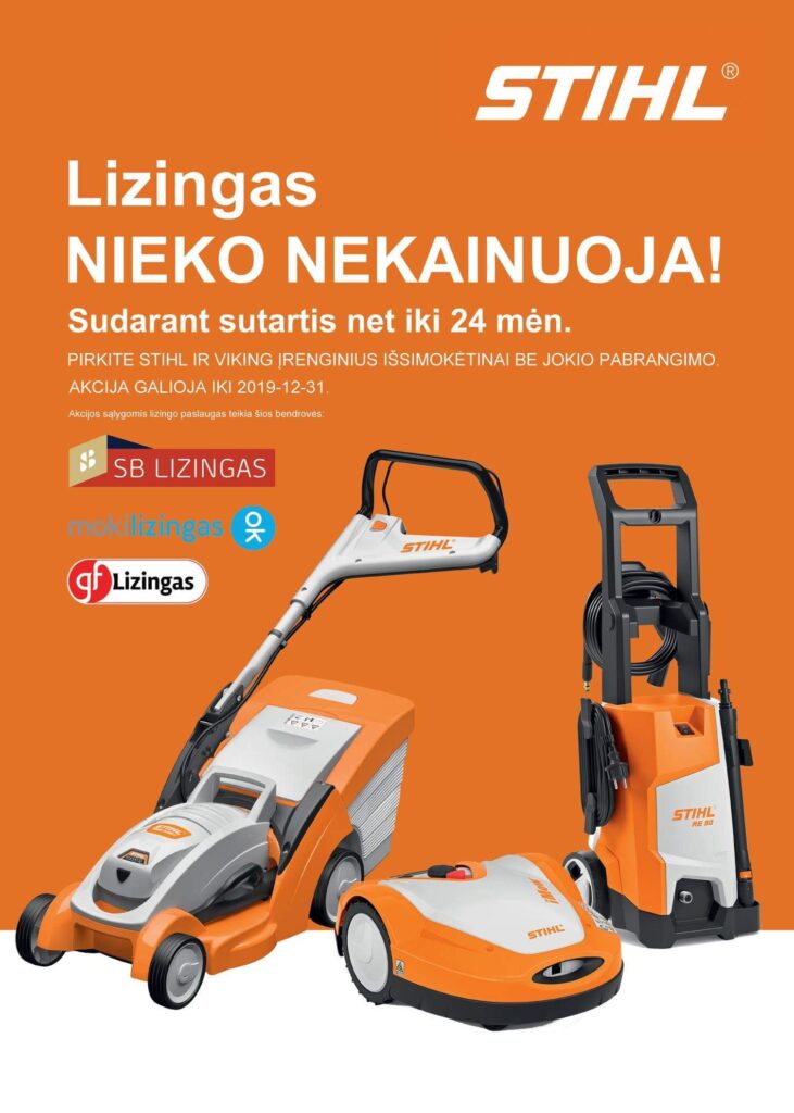 STIHL technikos pirkimas lizingu